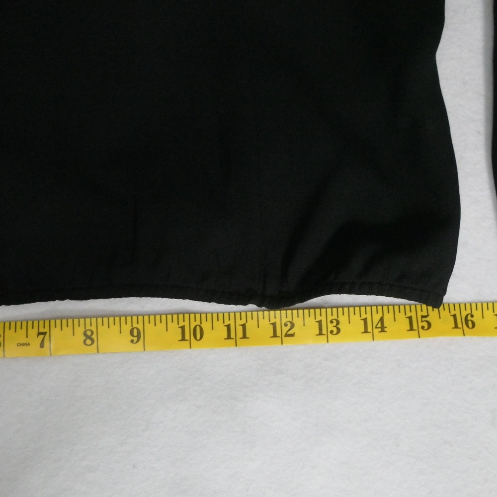 Ralph Lauren Purple Label Womens Blouse 12 Black Long Sleeve Minimalist Simple - Picture 14 of 15